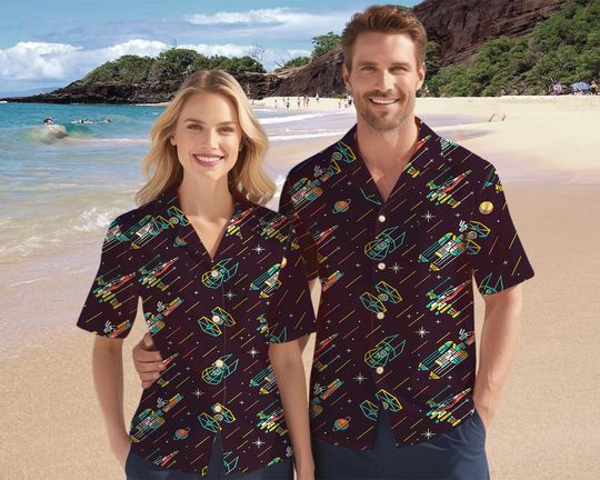 Discover Disneyyy Starr Warss Hawaii Shirt, Space Ship Battle Hawaii Shirt