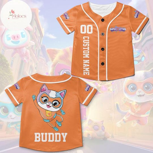 Discover Personalized Disneyyy SuperKitties Baseball Jersey, Disneyyy Junior Super Kitties