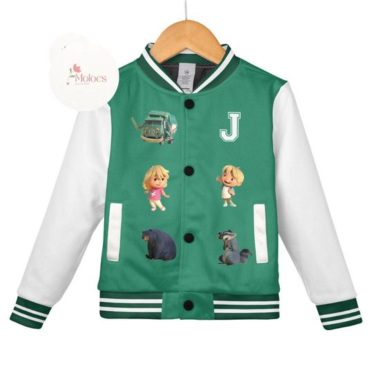 Discover Personalized Trash Truck Baseball Jacket, Hank Trash Truck Birthday Boy Varsity Jacket