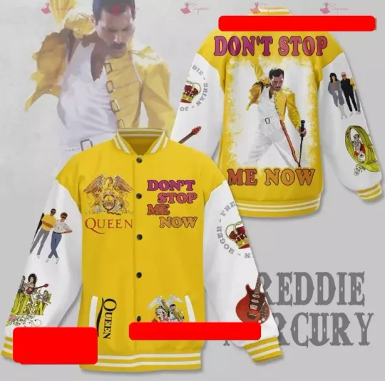 Discover Queen Band Dont Stop Me Now Baseball Jacket