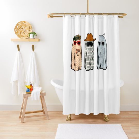 Discover Anti Hero Ghosts from Taylorr Swifts  Shower Curtain