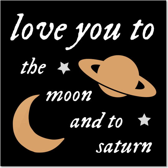 Discover Moon and Saturn - Taylorr Swifts Folklore - Posters - Taylor Lyrics Poster