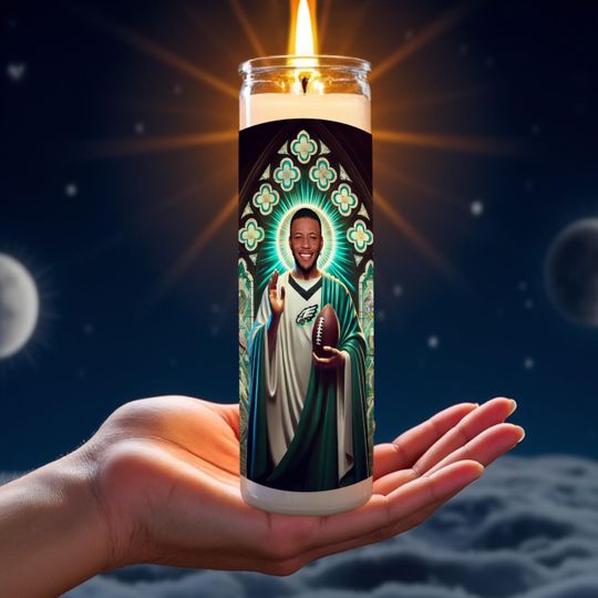 Discover Saquon Barkley Celebrity Prayer Candle, Fan Gifts