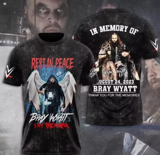 Discover Personalized Bray Wyatt Thank You For Your Memories 3D T-Shirt