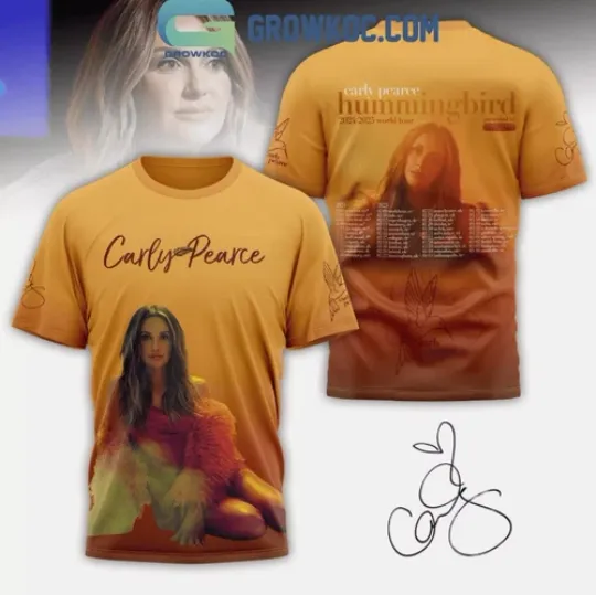 Discover Carly Pearce Humming Bird Tour Ready For 2025 Showtime Schedule T-Shirt 3D