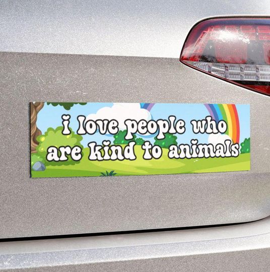 Discover Animal Lover Car Magnet Be Kind to All Kinds, Adopt Don't Shop