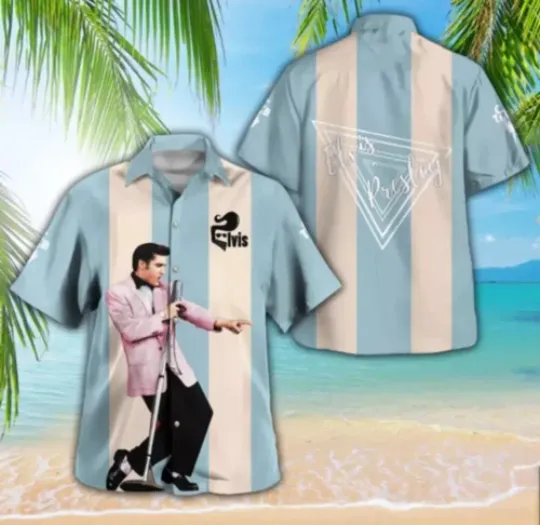 Discover Elvis Presley US Size Hawaiian Shirt Button Down Shirt
