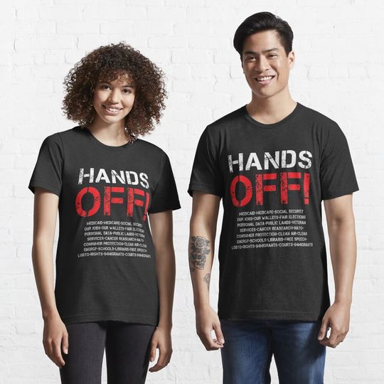 Discover Hands Off Protest Vintage Essential T-Shirt