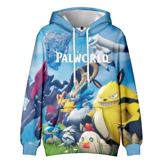 Discover Palworld Men's Pullover Hoodie Cosplay Halloween 3D