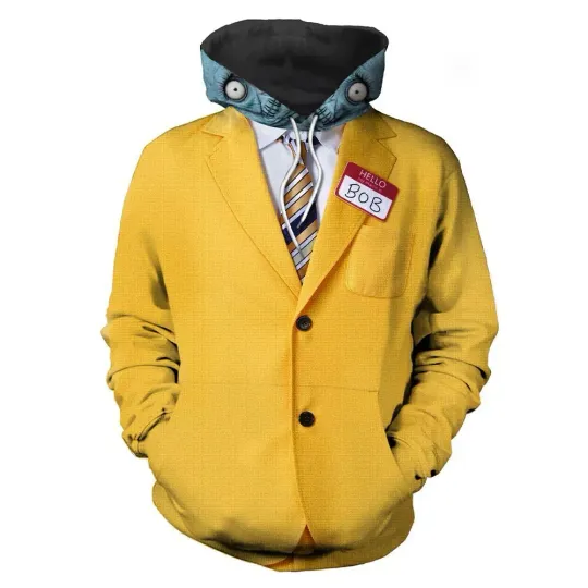 Discover Beetlejuice 2 Bob Shrinker Cosplay Hoodie 3D Printed Jacket Pullover