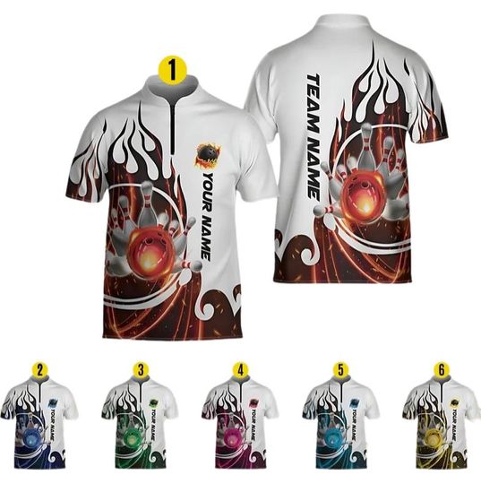 Discover Personalized Bowling Jersey Shirt Custom Bowling Shirt for Team Gift For Bowler Player