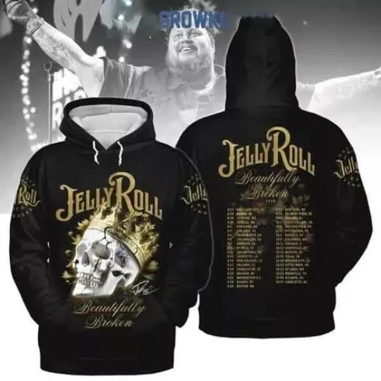 Discover Jelly Roll Beautifully Broken All The Hoodie 3d