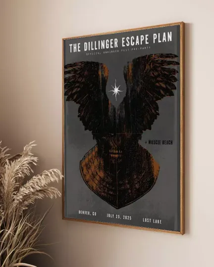 Discover The Dillinger Escape Plan Jul 25 2025 Lost Lake Denver CO Poster