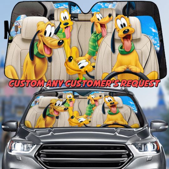 Discover Personalize plutoo Car Sunshade, Disneyyland Mickeyy mouse