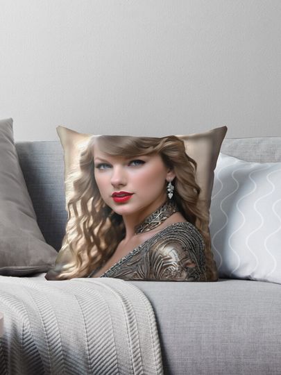 Discover "Taylorr Swifts" Portrait v2 Pillow