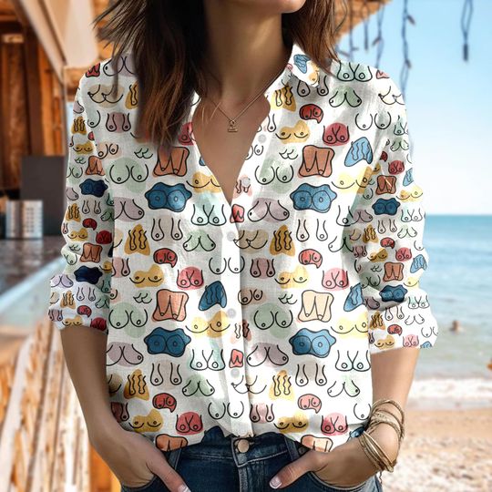 Discover Ladies Chest Women Blouses Shirt, Ladies Chest Button Down Shirt, Ladies Chest Casual Shirt