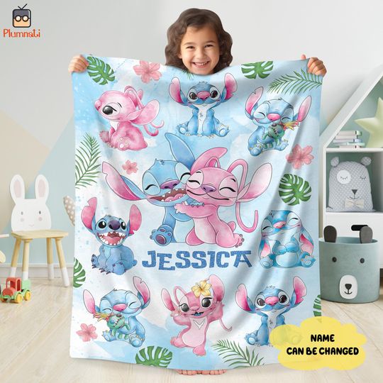 Discover Personalized Stitchh Angel Blanket, Stitchh and Angel Fleece Blanket