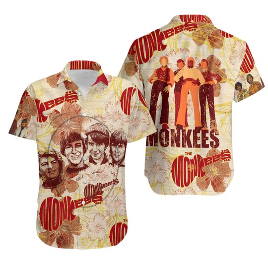Discover The Monkees Band Hawaiian Shirts, Beach Short Size Good new new shirt