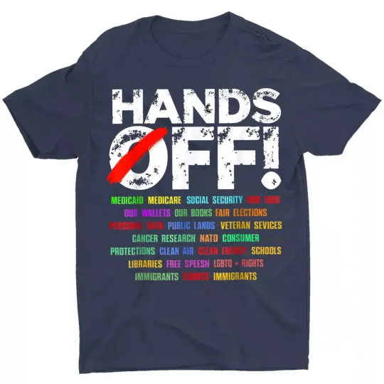 Discover Hands Off Protest Social Security And Medicare Protest Unisex T-Shirt