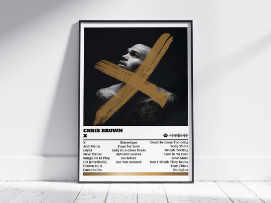 Discover Chris Brown Poster Print | X Album Poster