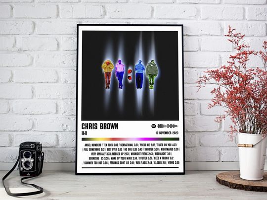 Discover Chris Brown Poster Print | 11.11 Album Poster