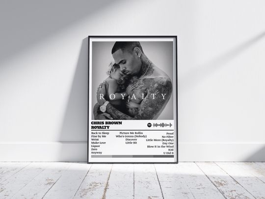 Discover Chris Brown Poster Print | Royalty Album Poster