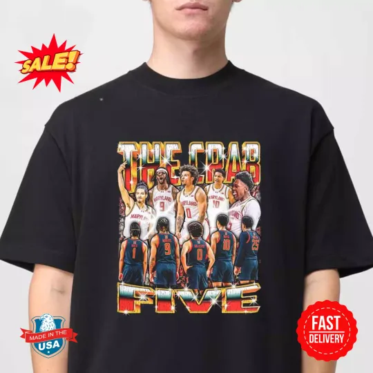 Discover 2025 The Crab Five Marylandd Men’s Basket Classic T-Shirt