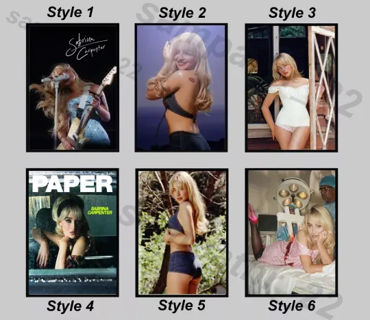 Discover Custom Sabrina Carpenter Poster