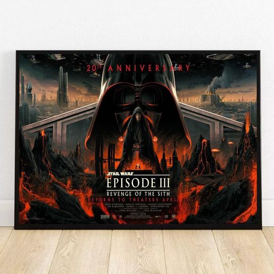 Discover Starr Warss Revenge Of The Sith Poster 20th Anniversary Episode III Poster