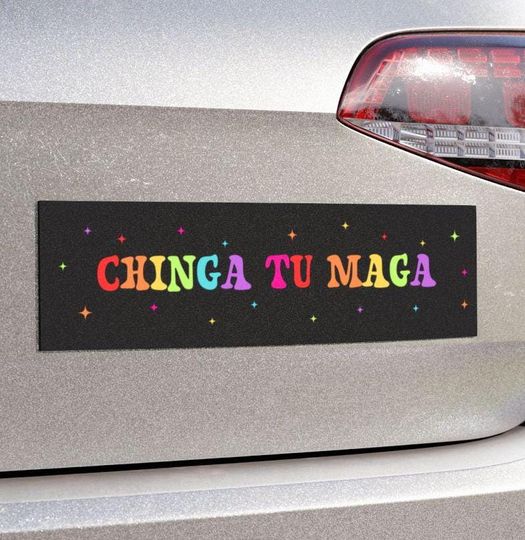 Discover Chinga Tu MAGA Car Magnet