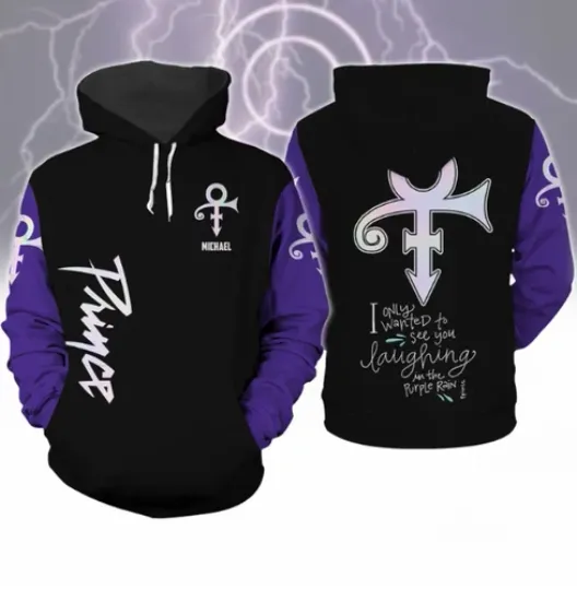 Discover Custom Prince Pur Rain Shirt, Prince Purple HHoodie 3d - all printed