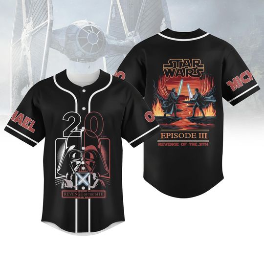 Discover Starr Warss Baseball Jersey, Vintage Revenge of the Sith 20th  Shirt