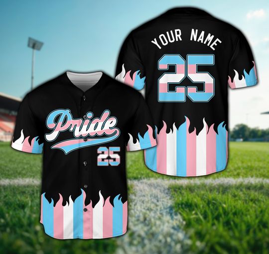 Discover Personalized Name LGBTQ Baseball Jersey, Custom Pride Month Jersey, Rainbow Matching Jersey