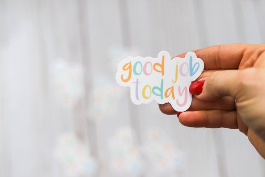 Discover Good Job Today Colorful Sticker