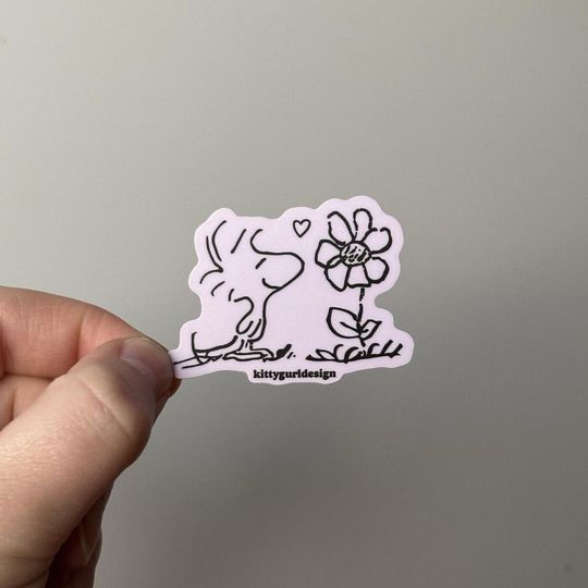 Discover Woodstock Flower Sticker