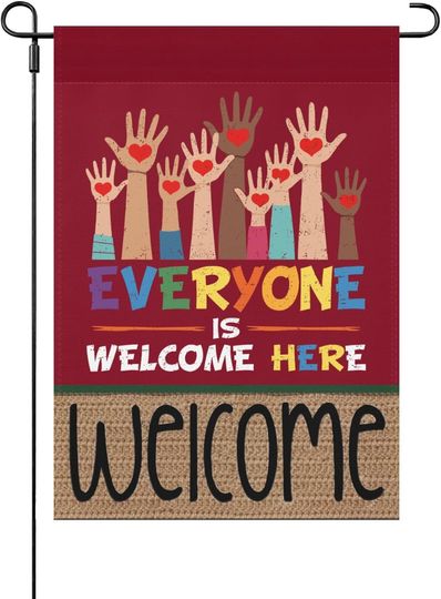 Discover Everyone Is Welcome Here Idaho Teacher Outdoor Flags