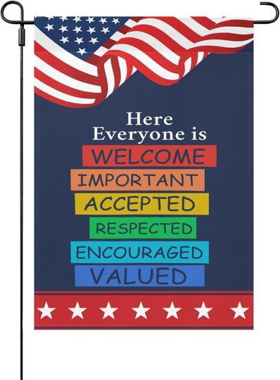 Discover Here Everyone Is Welcome Important Idaho Teacher Yard Flags One Size Double Sided