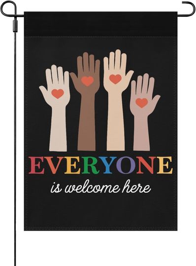 Discover Everyone Is Welcome Here Idaho Teacher House Flags One Size