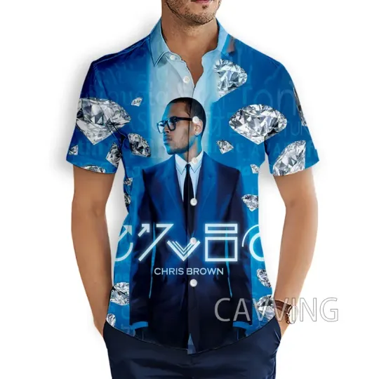 Discover Rapper Chris Brown Hawaiian Shirt, Gifts for Fan