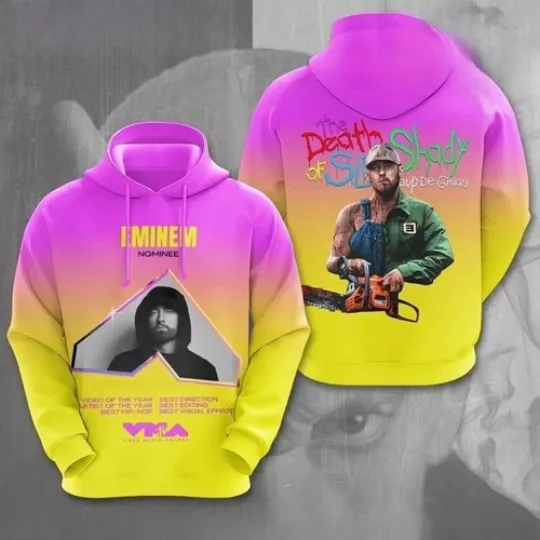 Discover Eminem The Death Of Slim Shady Colorful Hoodie 3d