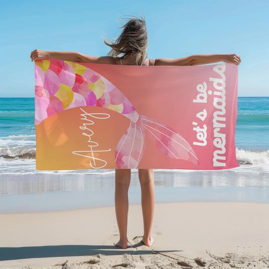Discover Kids Name Towel, Personalized Towel, Personalized Beach Towel, Towel with Name