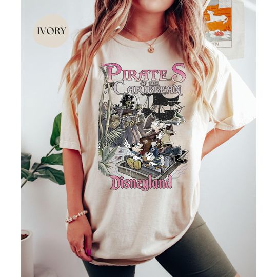 Discover Comfort Colors Pirates Caribbean Disneyyy Shirt, Disneyyy Family Vacation Shirt