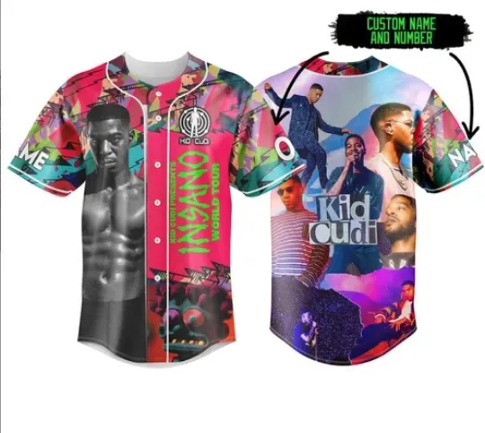 Discover Kid Cudi Insano World Tour Baseball Jersey