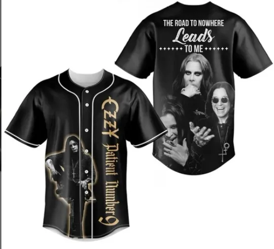 Discover Ozzy Osbourne The Road To Nowhere Leads To Me Baseball Jersey