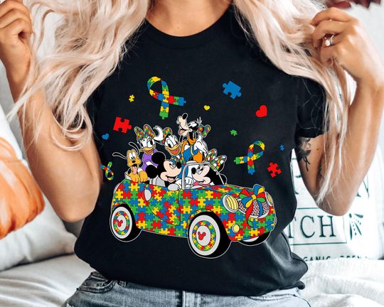 Discover Mickeyy mouse Autism Awareness Shirt, Disneyyy Neurodiversity Shirt