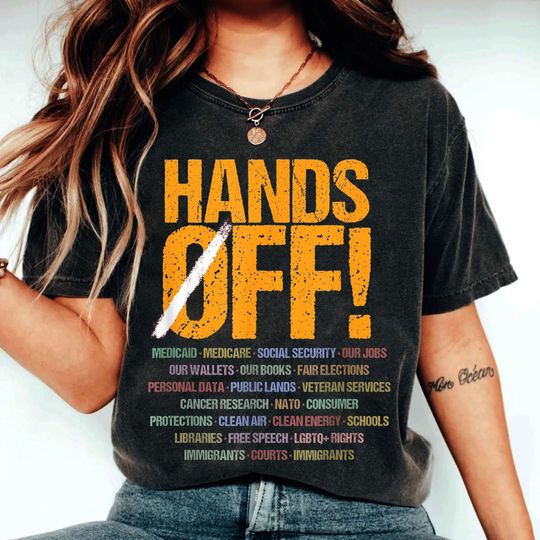 Discover Hands Off Protest T-Shirt, Hands Off Shirt, Anti Trump Shirt, Activist Protest Shirt