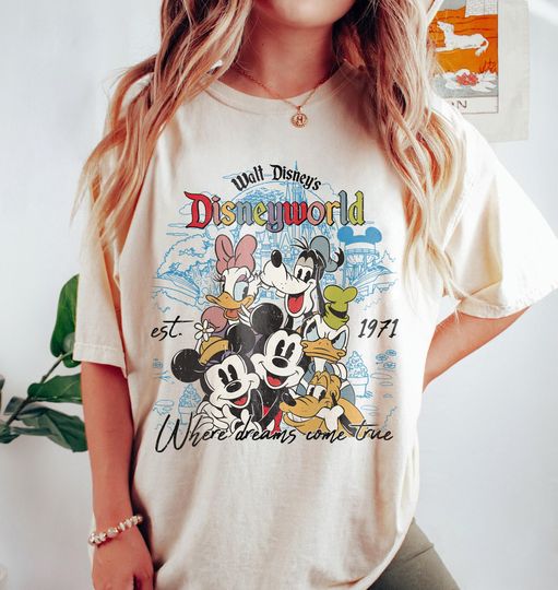 Discover Vintage walt disneyy Disneyyworld Shirt, Retro Disneyyworld Shirt