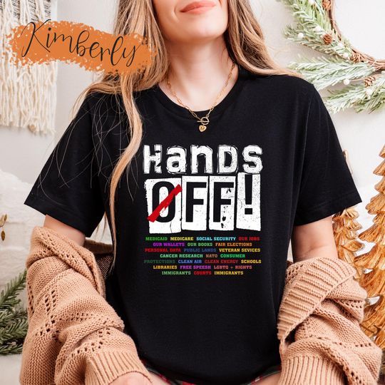 Discover Hands Off Protest T-Shirt, Hands Off Shirt Anti Trump, Activist Protest Shirt