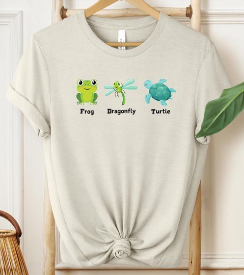 Discover Subtle Anti-Trump T-Shirt, Frog, Dragonfly, Turtle Tee