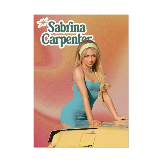 Discover Sabrina Carpenter Retro Themed Espresso Poster